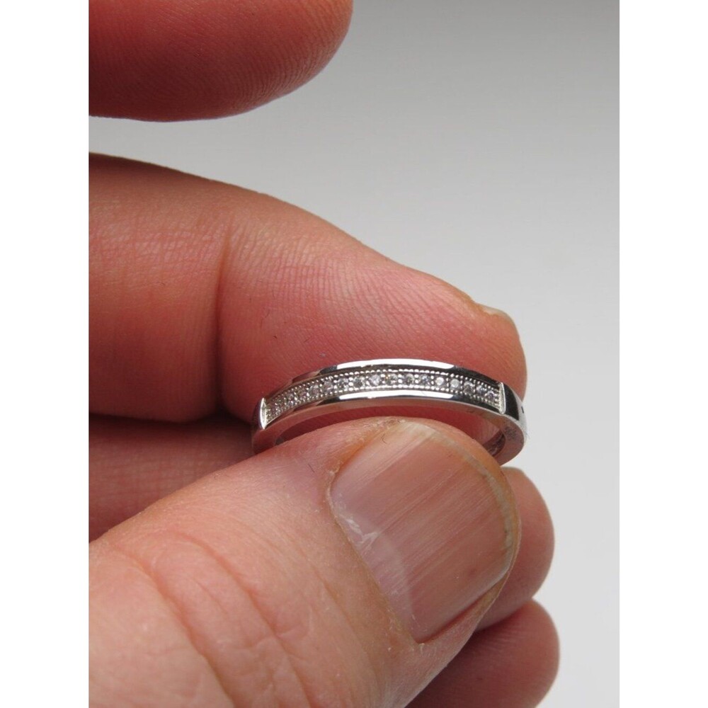 *925 Sterling Silver Diamond Band